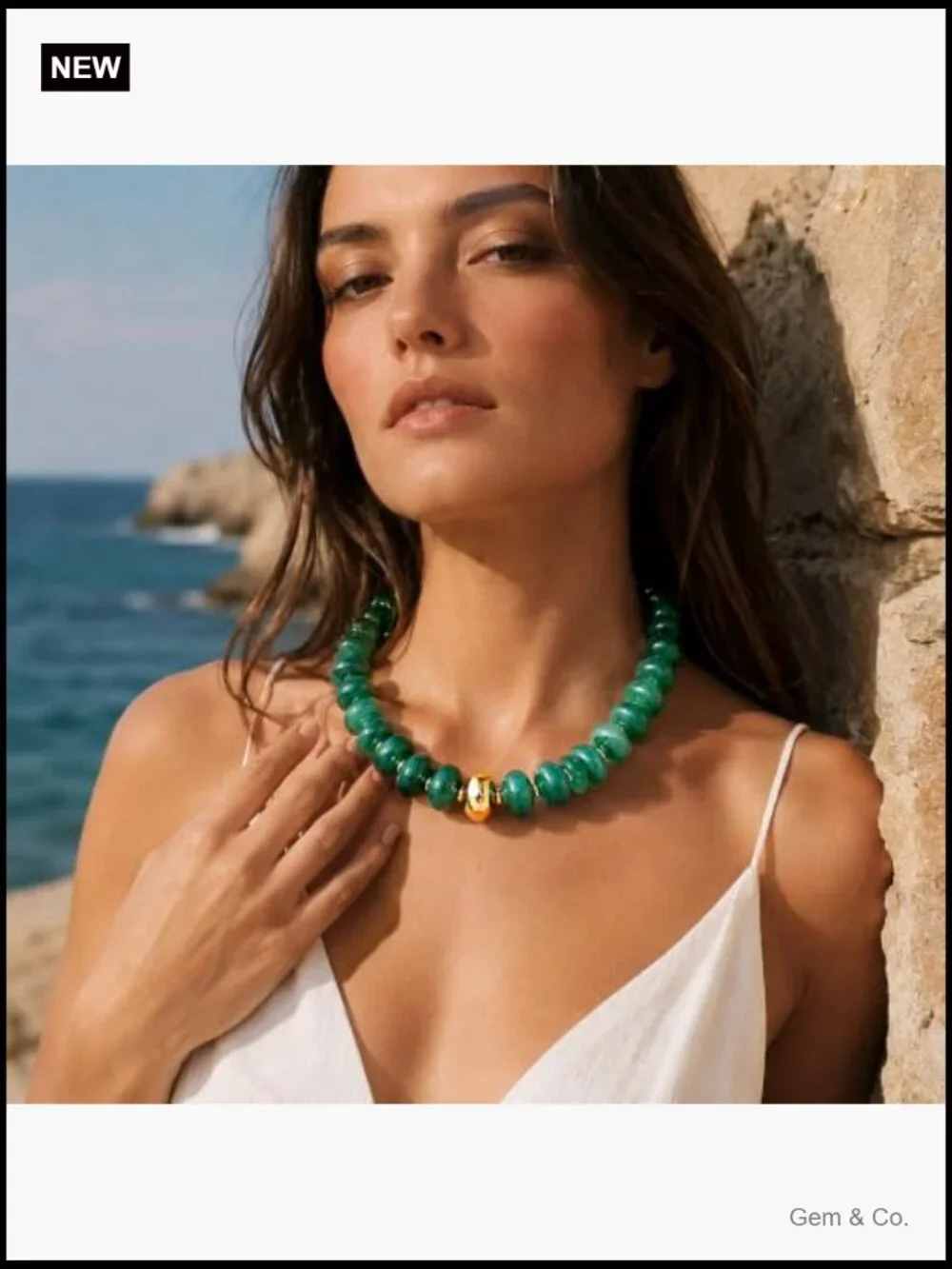 Chunky Resin Bead Bold Collar Statement Necklace